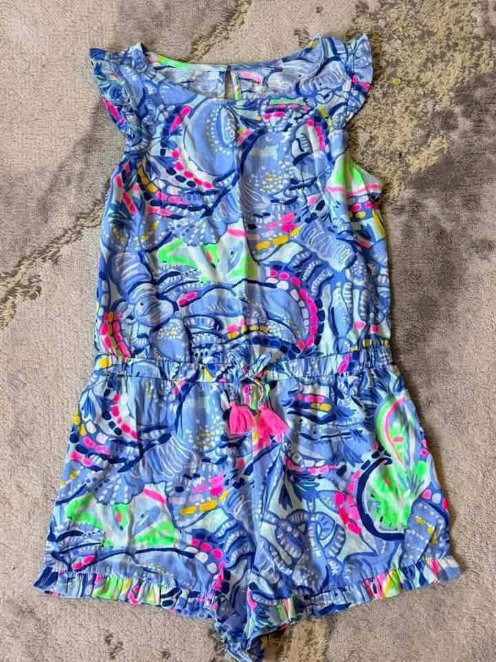 NWT Lilly Pulitzer Kids Romper Sz XL(12/14)